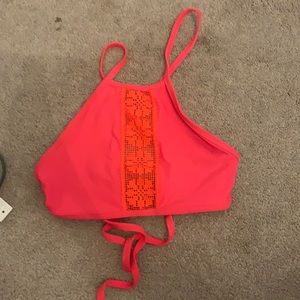 hot pink bikini top